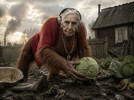 «Рыжий на грядке»: хозяйственный режим не отменяется даже под рыжей шерстью.