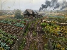 Реконструированная штабная карта театра военных действий.