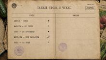Строка Зины в архивной форме Л-6.